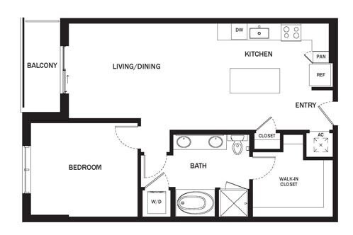 Unit 840 floor plan