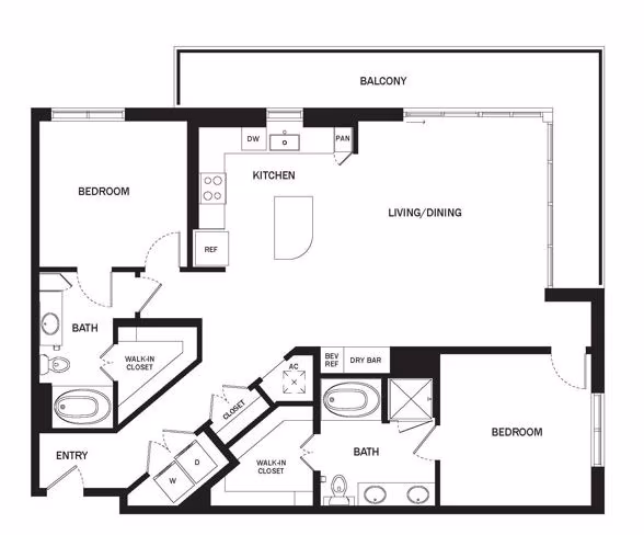 Unit 602 floor plan