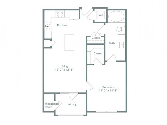 Unit 01-1417 floor plan