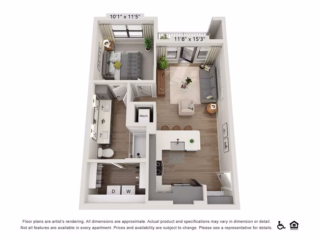 Unit 9307 floor plan