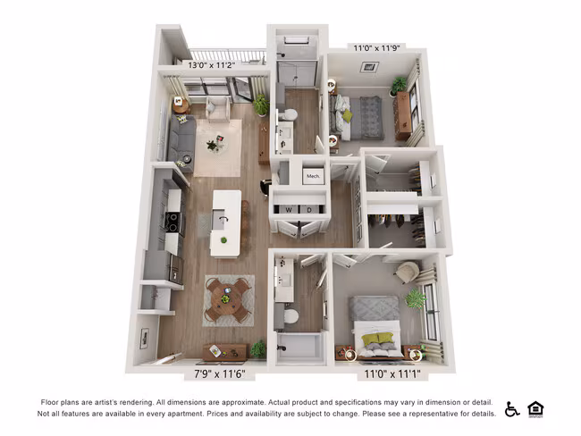 Unit 4211 floor plan