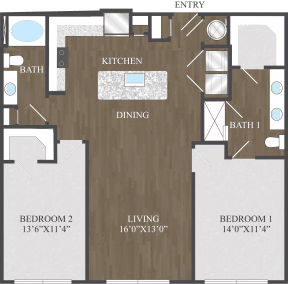 B1.1 305 floor plan