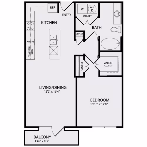 A2.1 434 floor plan
