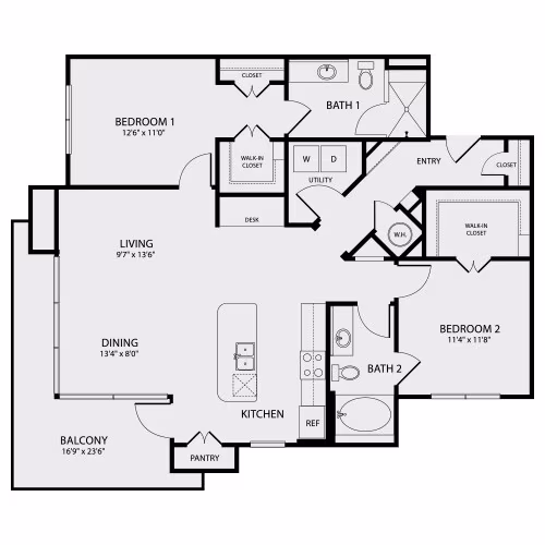 Unit 329 floor plan