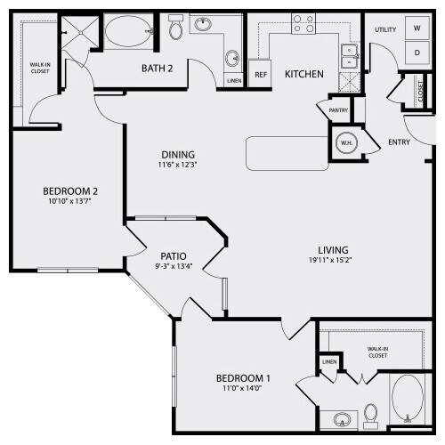 Unit 431 floor plan