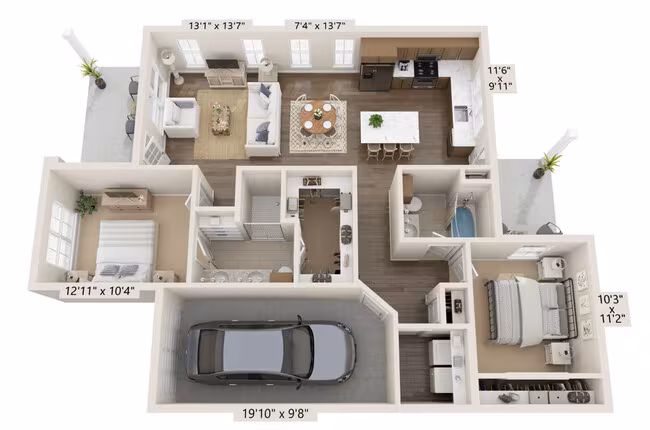 Unit 18122-SML 18122-SML floor plan