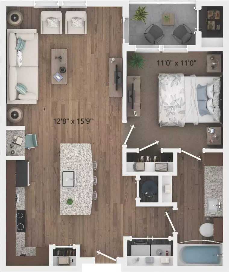 Unit 1-1115 2-2149 floor plan