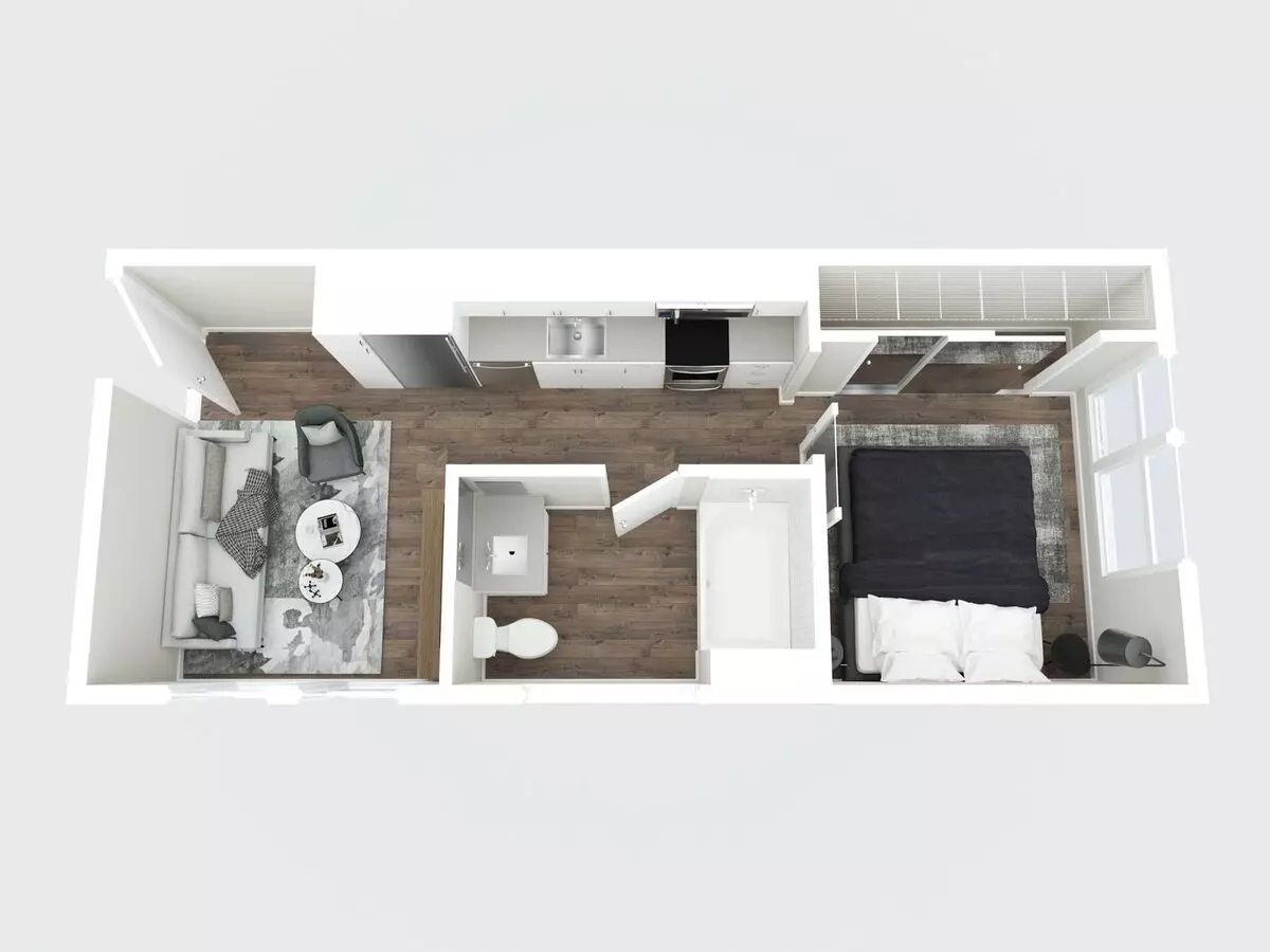 1 Bed • 1 Bath 307 floor plan