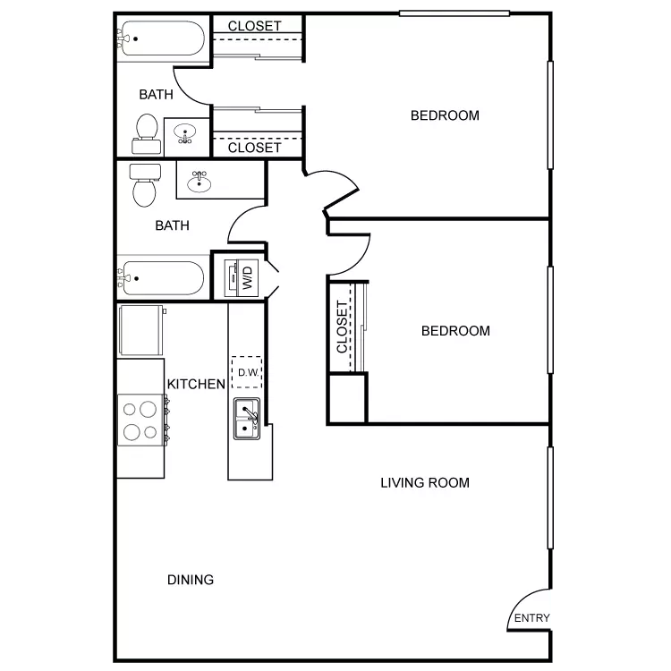 Unit - - floor plan