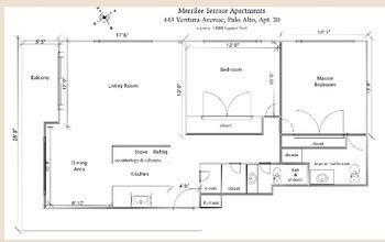 2BR/2BA floor plan