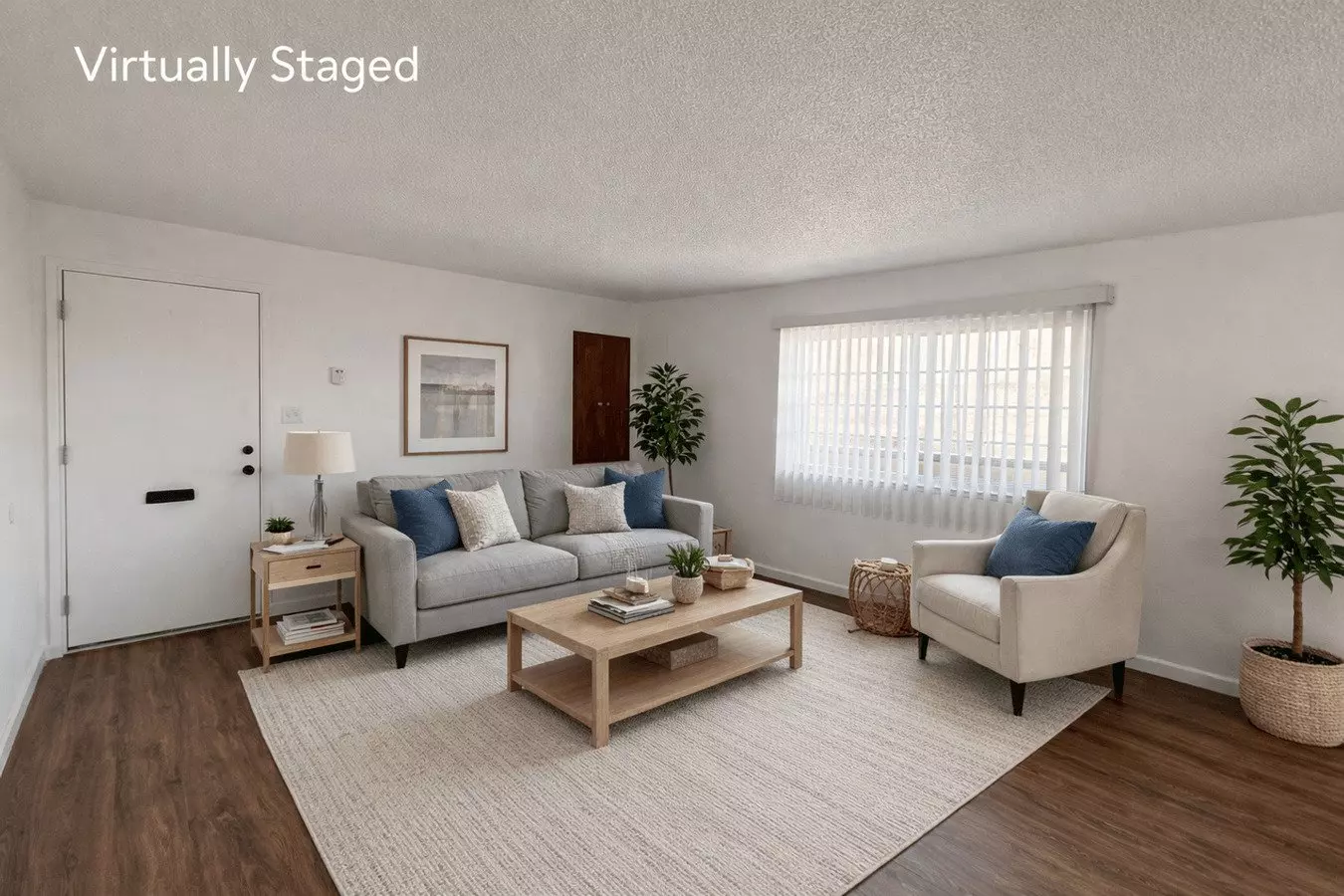 2 Beds, 1 Bath Model floor plan