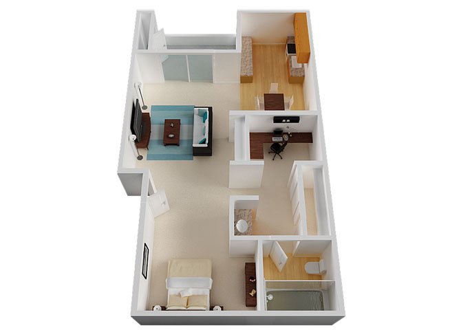 Studio • 1 Bath 0149 floor plan