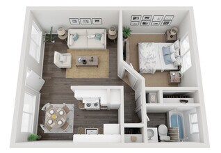 1x1 43 floor plan