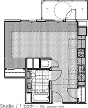 Studio 211 floor plan