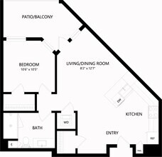 1 Bed • 1 Bath 510 floor plan