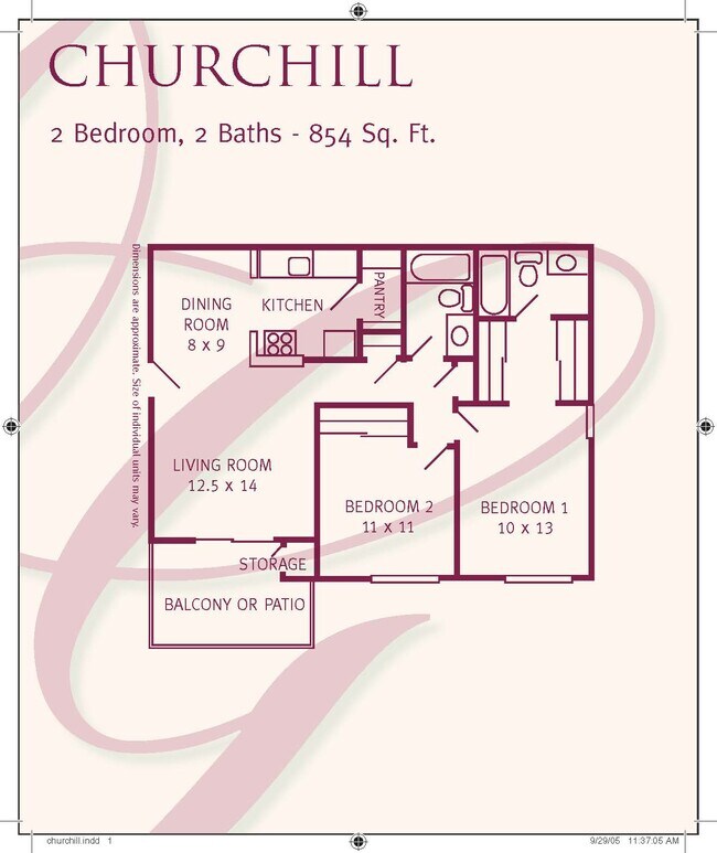Churchill J-385 floor plan