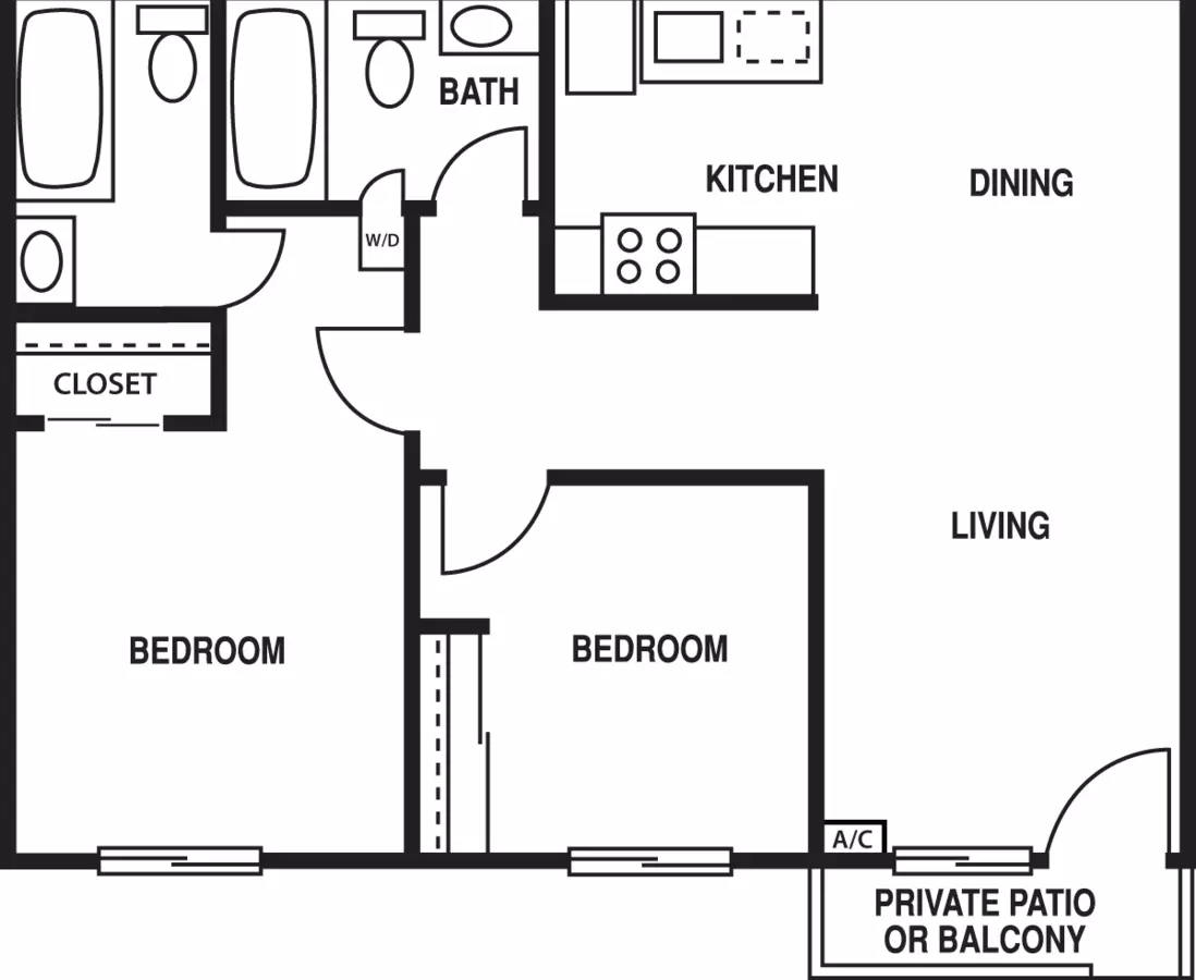 Unit 2-117 200-203 floor plan