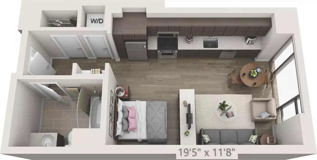 Studio A 1028 floor plan