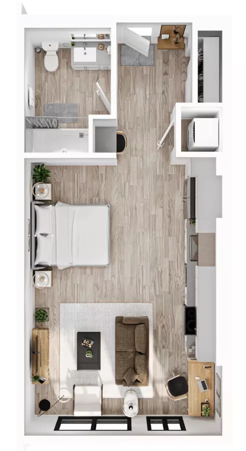 Studio • 1 Bath 146 floor plan