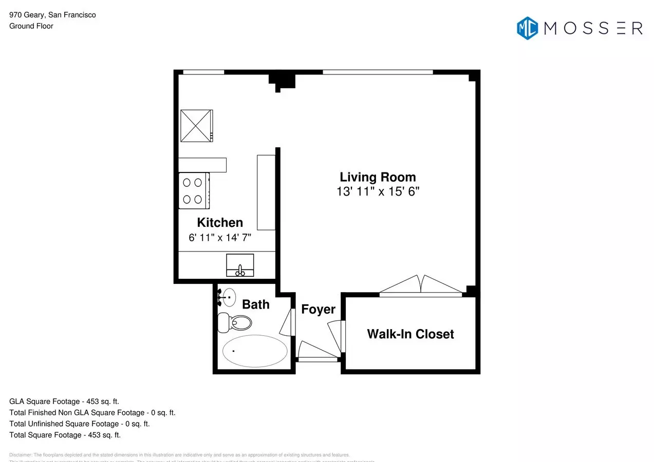 Studio • 1 Bath 5 floor plan