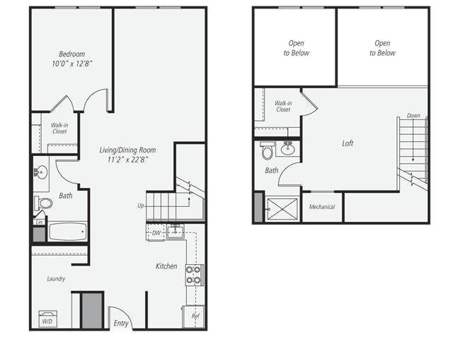Unit A4-505 413 floor plan