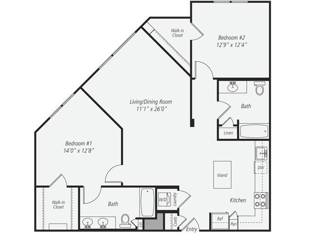 Unit 366 002-154 floor plan