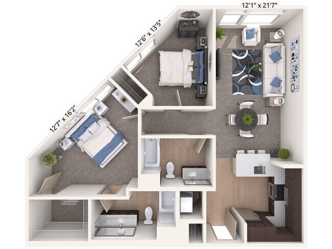 Unit 002-205 209 floor plan