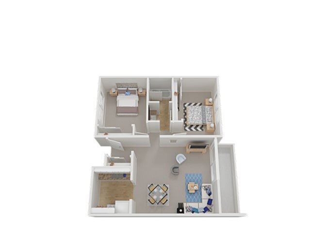 Two Bedroom floor plan
