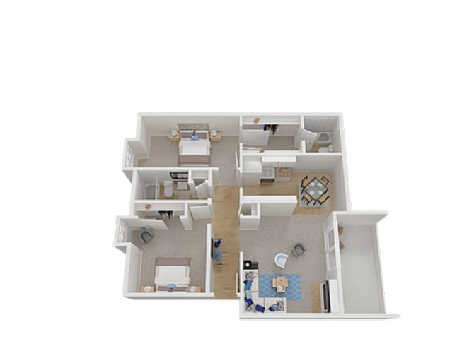 Two Bedroom floor plan
