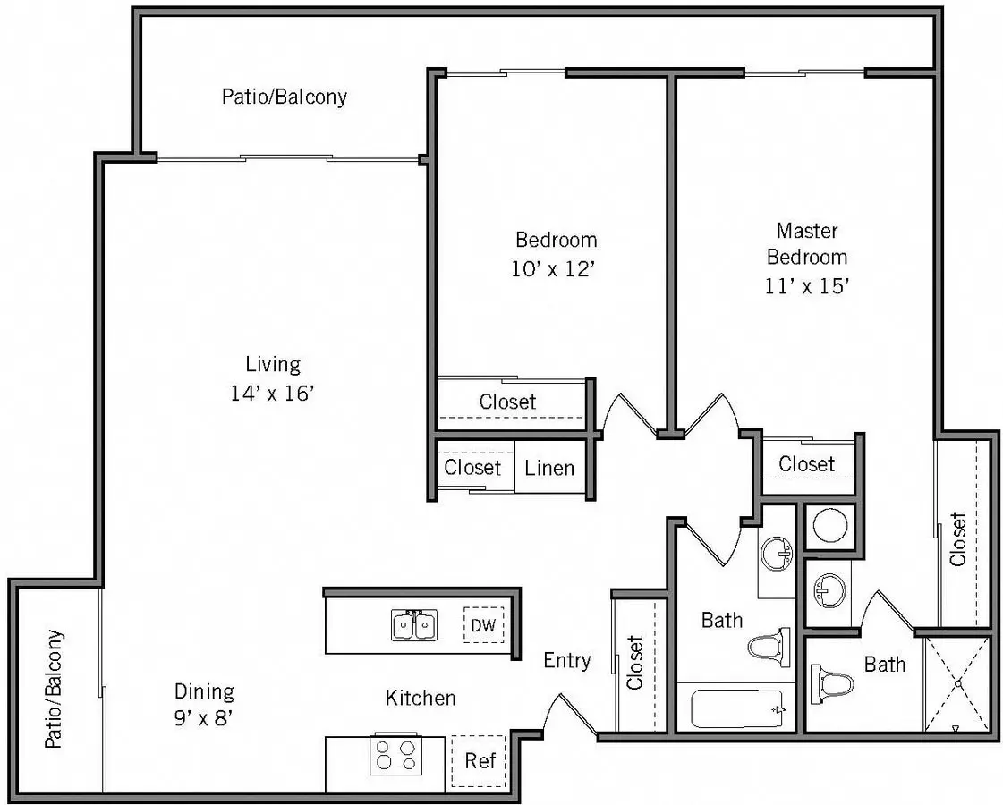 2G 1110 floor plan