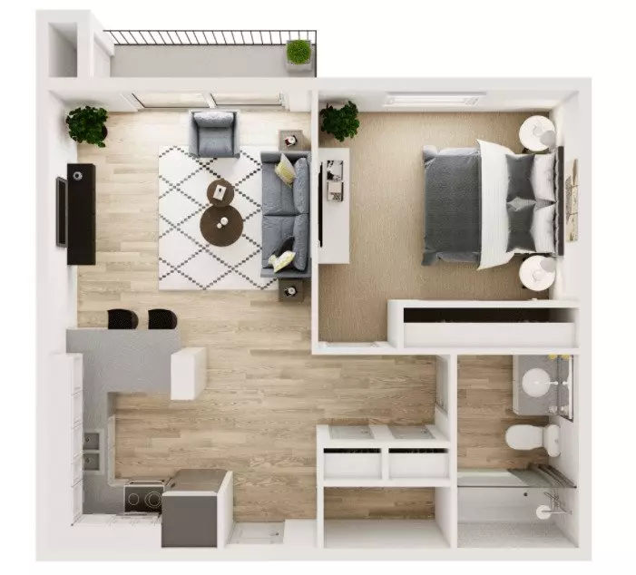 Unit 138-02B 138-05C floor plan