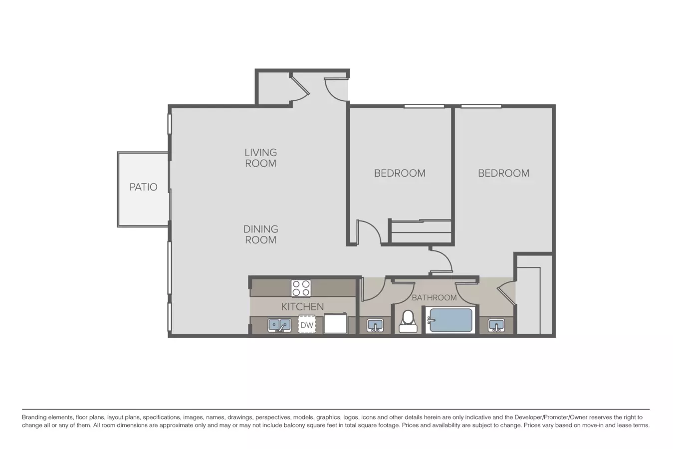 Unit J217 J217 floor plan