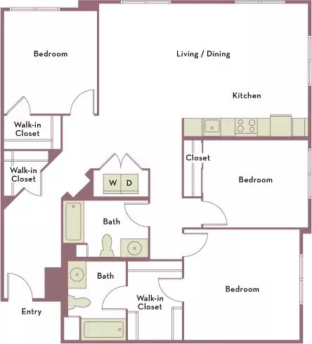 Unit 501 3B-304 floor plan