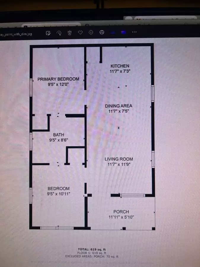2 Beds • 1 Bath 1 floor plan