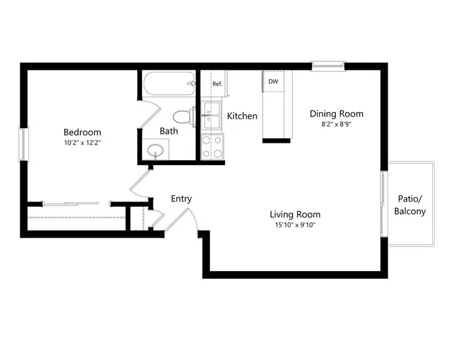 Unit K748 L802 floor plan