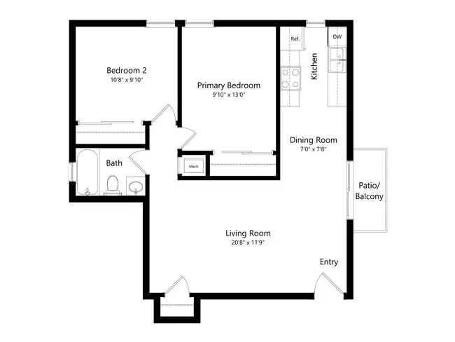 Unit A008 A008 floor plan