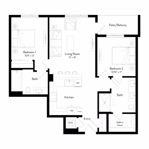 Unit 412 412 floor plan
