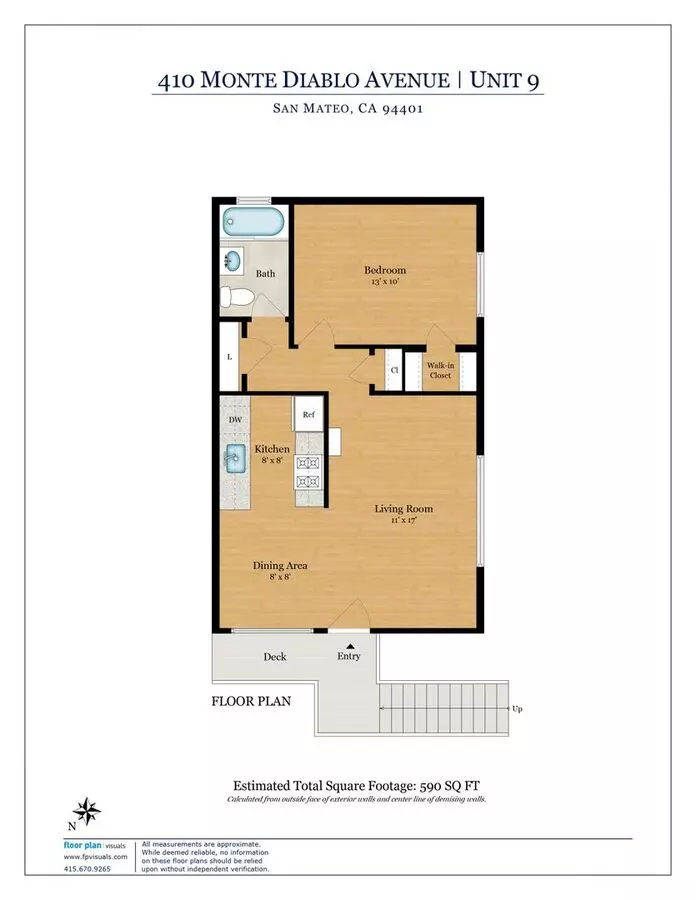 1 Bed • 1 Bath 8 floor plan