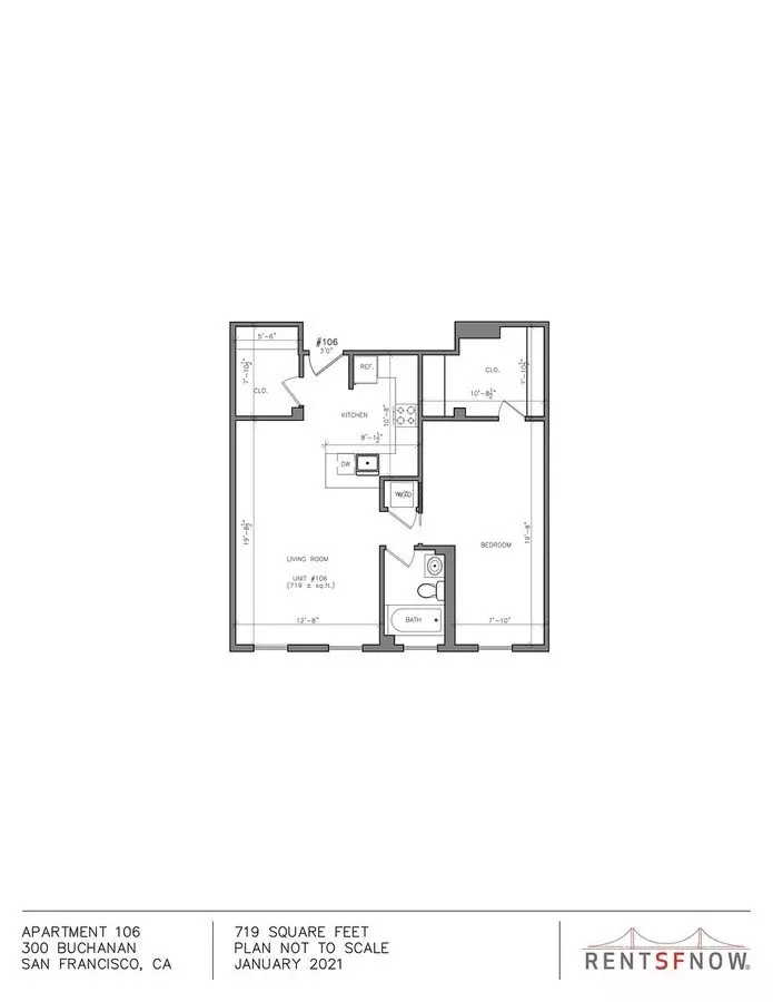 300 Buchanan #406 406 floor plan