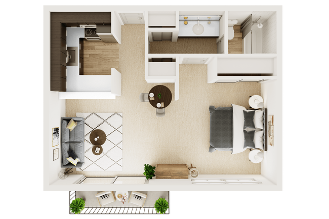 Studio • 1 Bath 0024 floor plan