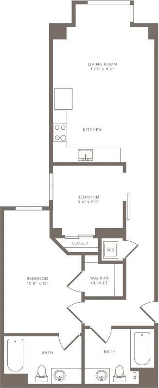Unit B09 0611 floor plan