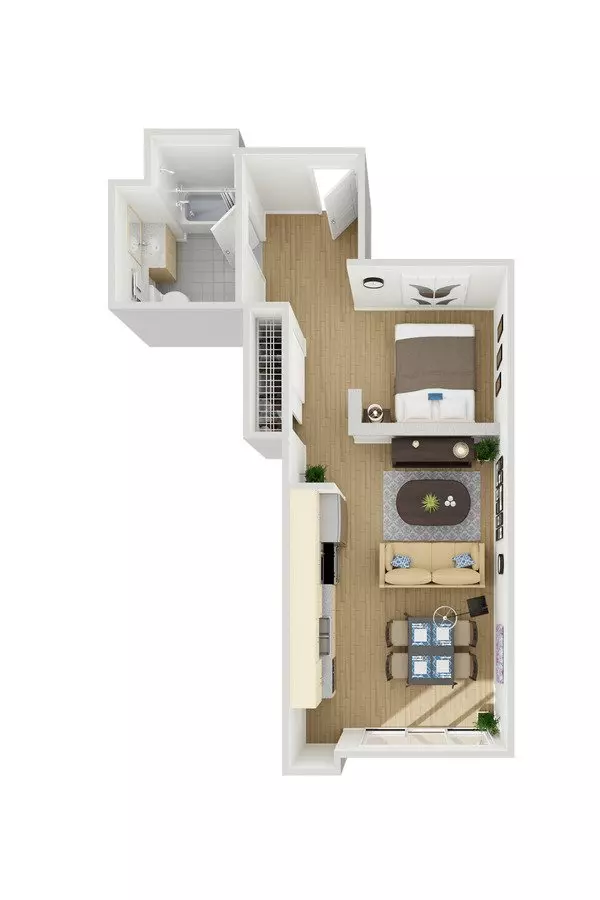 Studio • 1 Bath 304 floor plan