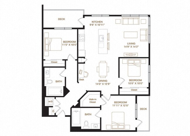 Unit N-1312 N-1312 floor plan