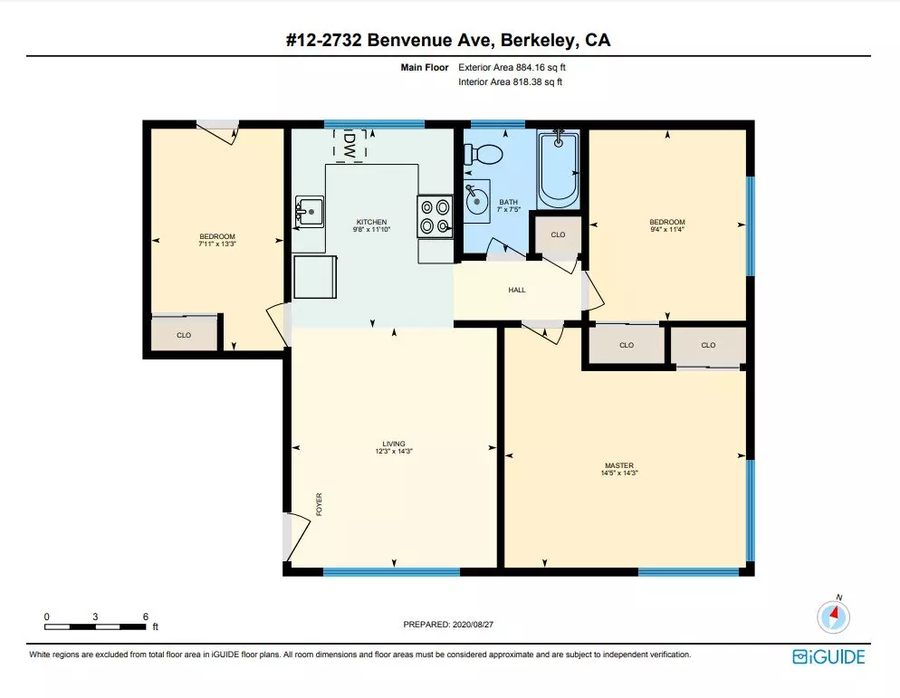 3 Bedrooms, 1 Bathroom 4 4 floor plan