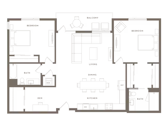 2 Bed/2 Bath-Q-B3 floor plan