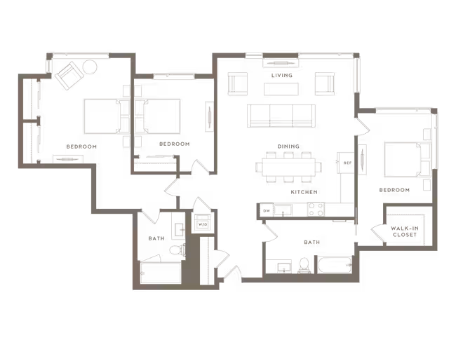 3 Bed/2 Bath-G-Quimby floor plan