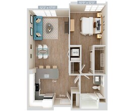 Unit 745 345 floor plan