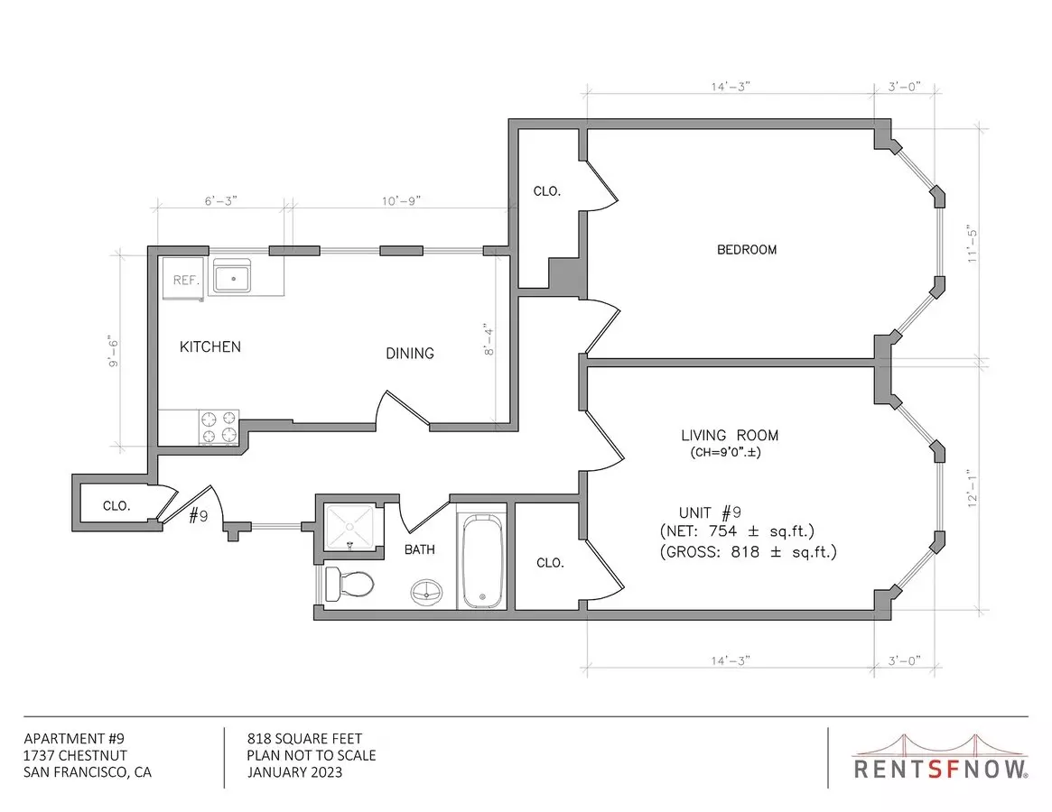 Unit - - floor plan