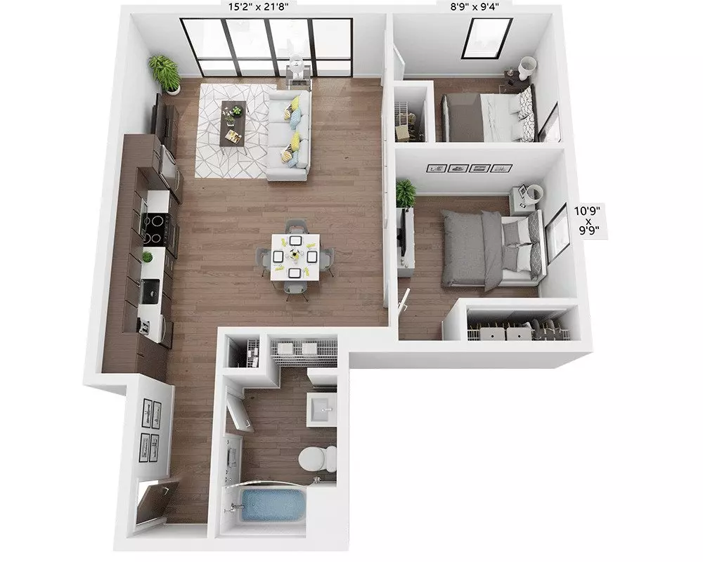 Unit 406 406 floor plan