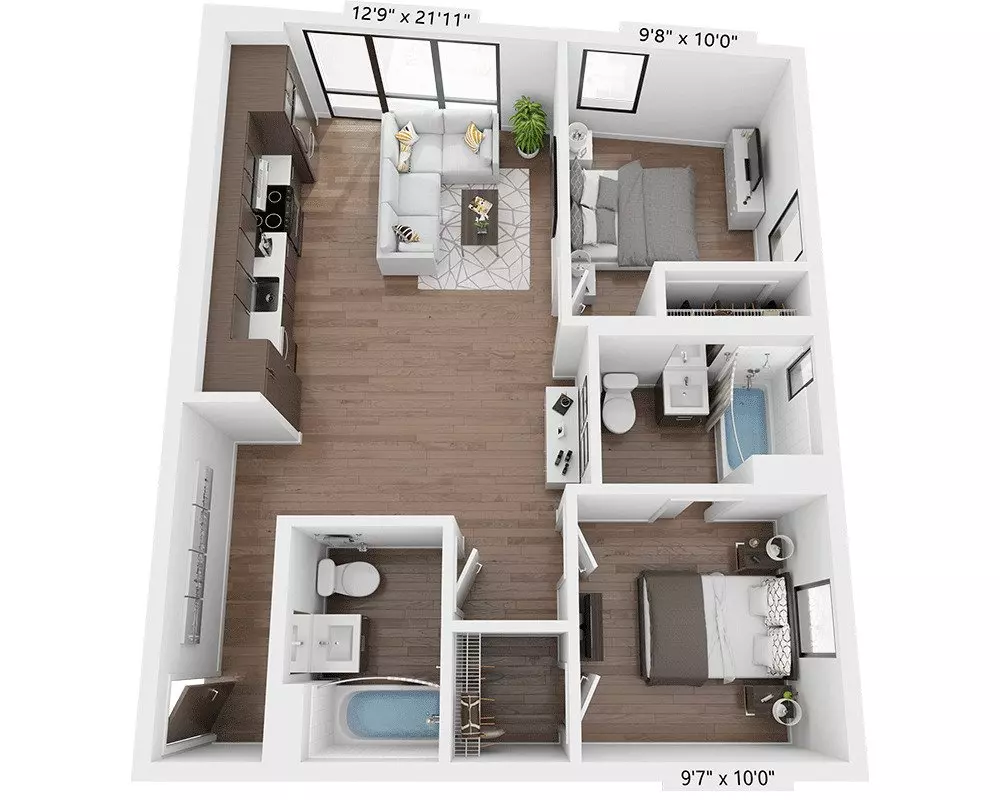 Unit 208 208 floor plan